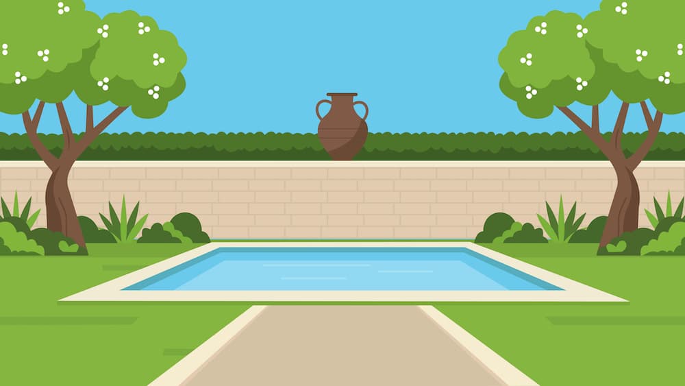 Private backyard pool, representing luxury of private mobile swimming lessons in Oak Ridges, Richmond Hill